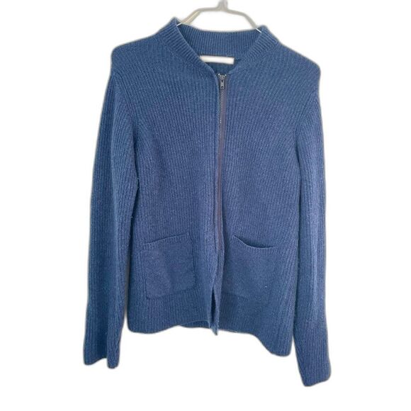 Creatures of comfort women’s oversized blue 100% cashmere jacket size small - Picture 1 of 7